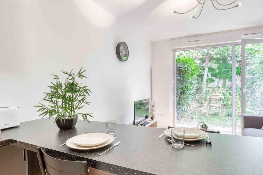 Appartement Moderne, Metro 7, Parking Et Jardin Villejuif Extérieur photo